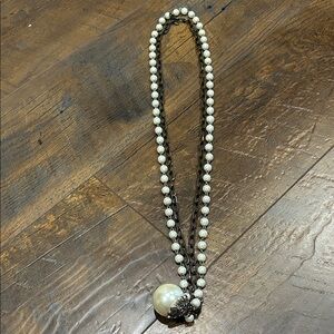 Plunder Pearl Necklace with Silver Accents